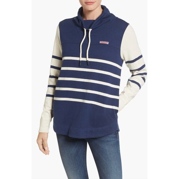 Vineyard Vines | Shep Mixed Stripe Top In Deep Bay | Blue White | Sz XS - Picture 1 of 8